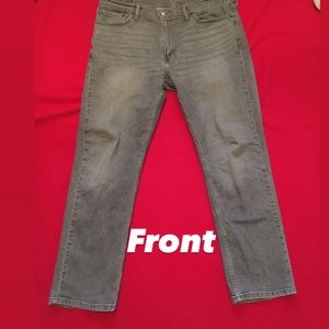 Men Levi Jeans Straight Gray